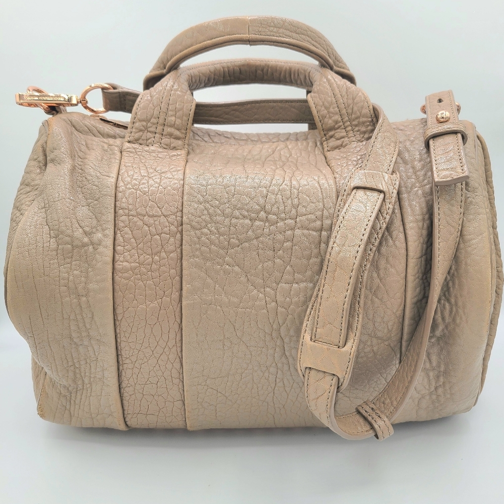Alexander Wang Rocco Textured Leather Studded Satchel - Picture 2 of 16